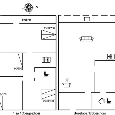 בית נופש Akeleje - 900m From The Sea By Interhome בלבאנד
